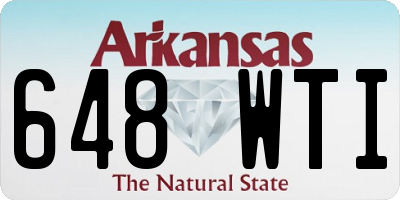 AR license plate 648WTI