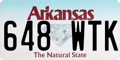 AR license plate 648WTK