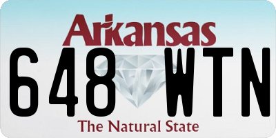 AR license plate 648WTN