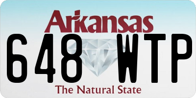 AR license plate 648WTP