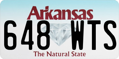 AR license plate 648WTS