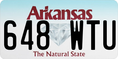 AR license plate 648WTU