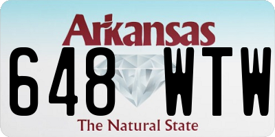 AR license plate 648WTW