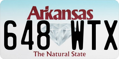 AR license plate 648WTX