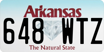 AR license plate 648WTZ