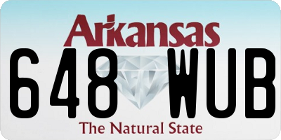 AR license plate 648WUB