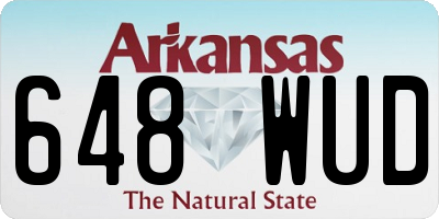 AR license plate 648WUD