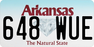 AR license plate 648WUE