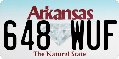 AR license plate 648WUF