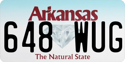 AR license plate 648WUG