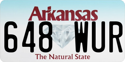 AR license plate 648WUR
