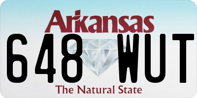 AR license plate 648WUT