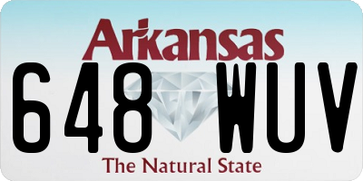 AR license plate 648WUV