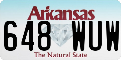 AR license plate 648WUW