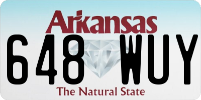 AR license plate 648WUY