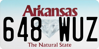 AR license plate 648WUZ