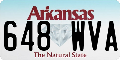 AR license plate 648WVA