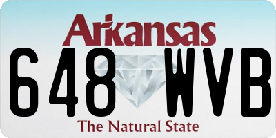 AR license plate 648WVB