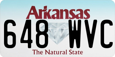 AR license plate 648WVC