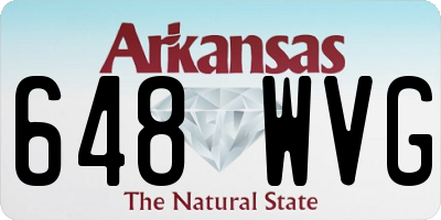 AR license plate 648WVG