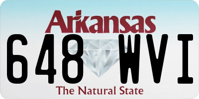 AR license plate 648WVI