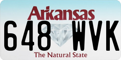 AR license plate 648WVK