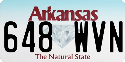 AR license plate 648WVN