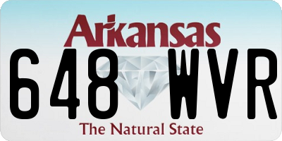 AR license plate 648WVR