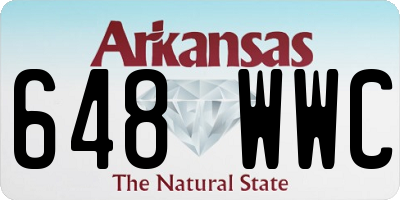 AR license plate 648WWC