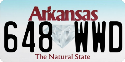 AR license plate 648WWD