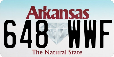 AR license plate 648WWF
