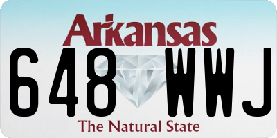 AR license plate 648WWJ