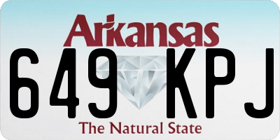 AR license plate 649KPJ