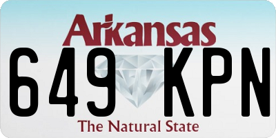 AR license plate 649KPN