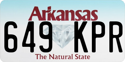 AR license plate 649KPR