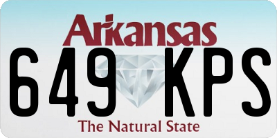 AR license plate 649KPS