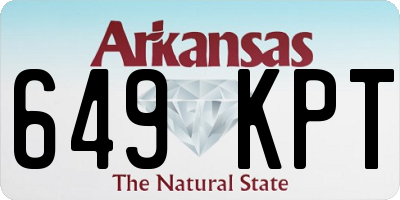 AR license plate 649KPT