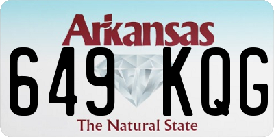 AR license plate 649KQG