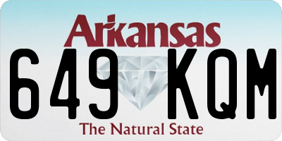 AR license plate 649KQM