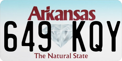 AR license plate 649KQY