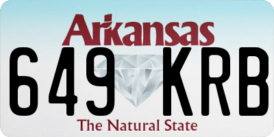 AR license plate 649KRB