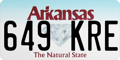 AR license plate 649KRE