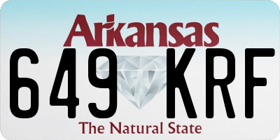 AR license plate 649KRF