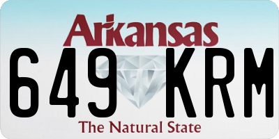 AR license plate 649KRM