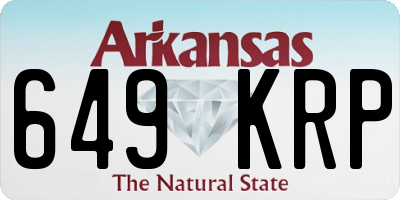AR license plate 649KRP