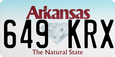 AR license plate 649KRX