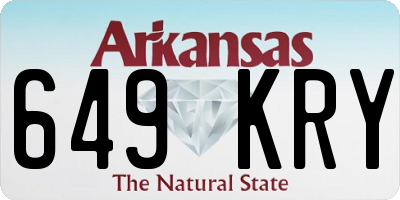 AR license plate 649KRY