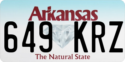 AR license plate 649KRZ