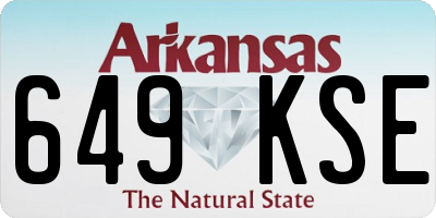 AR license plate 649KSE