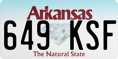 AR license plate 649KSF